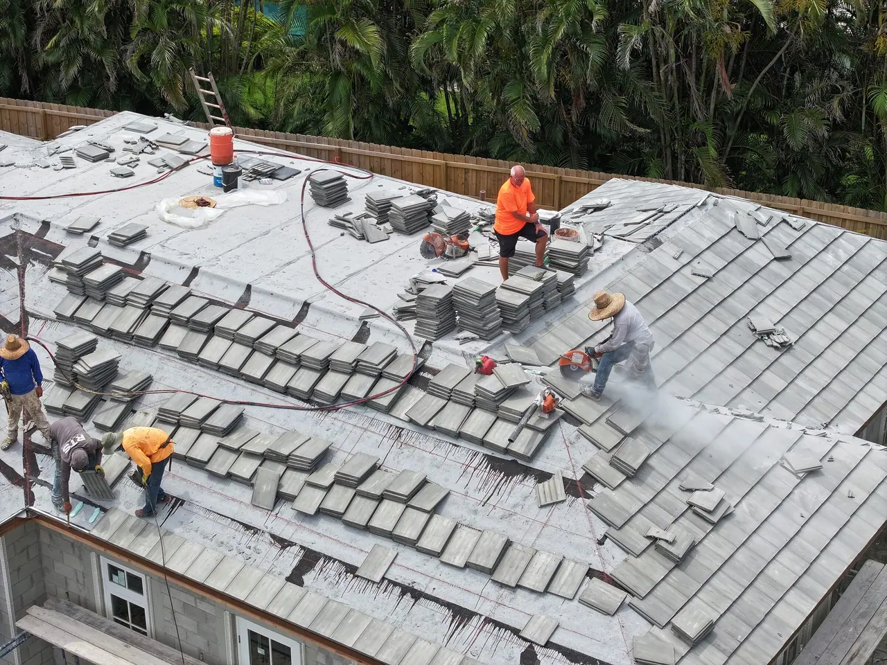 Millennium Makeover roofing team at work