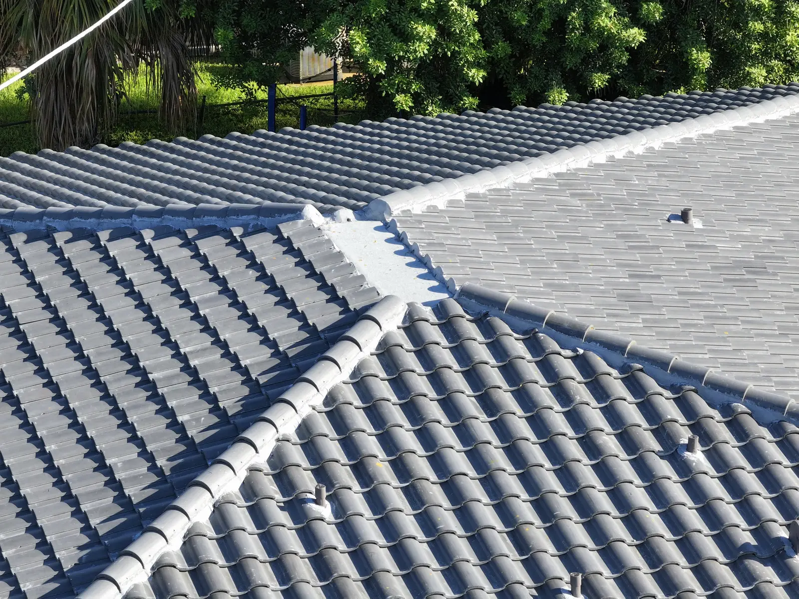 Close-up of flat tile roof detail on a Millennium Makeover project
