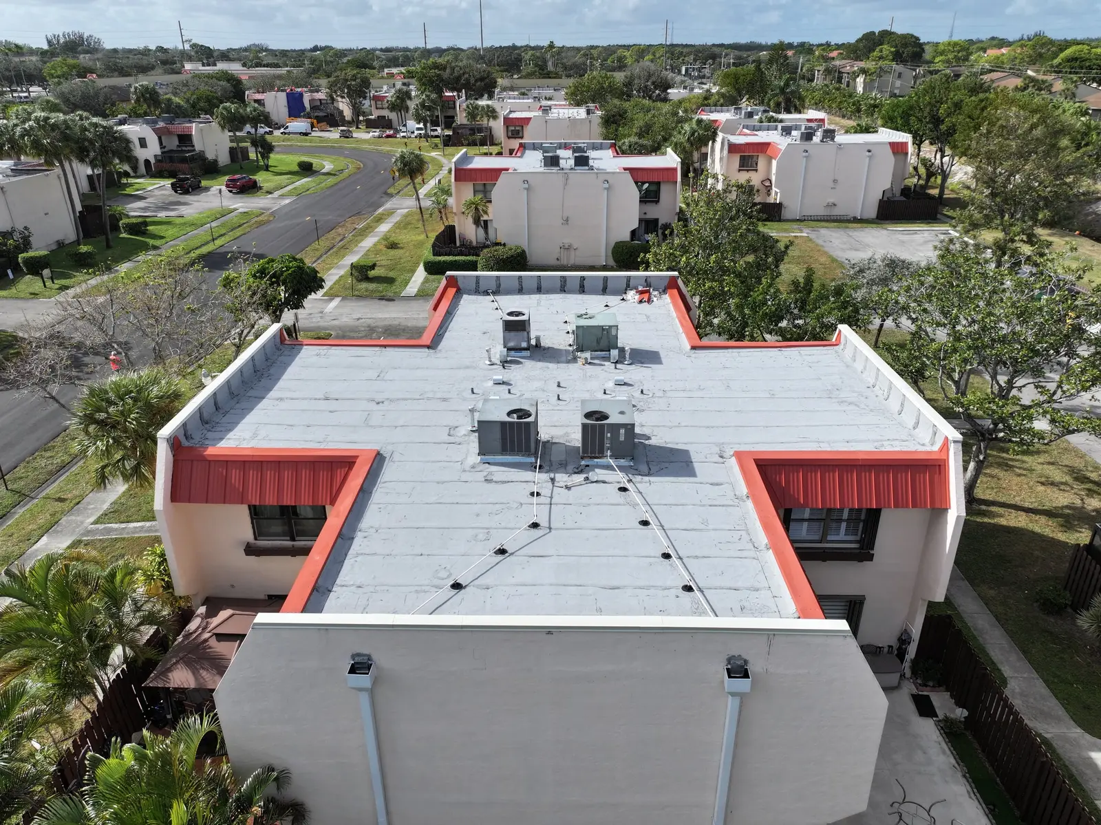 Condominium flat roof after work by Millennium Makeover